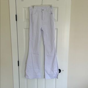 Shein White Flared Pants